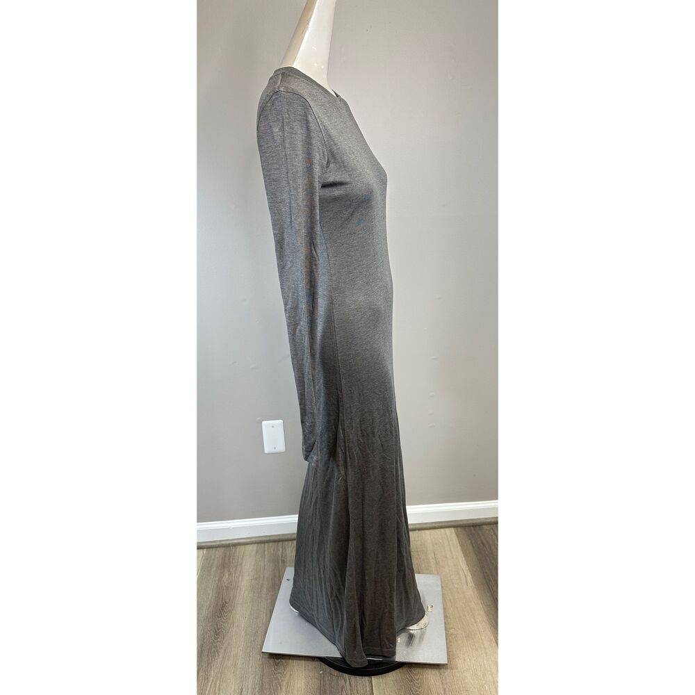 NWT Toteme Crew Neck Long Sleeve Pullover Jersey Maxi Dress Gray Melange XS $520 - Picture 9 of 11